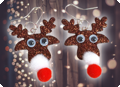 Boucles d'oreilles de Noël