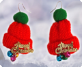 Boucles d'oreilles de Noël