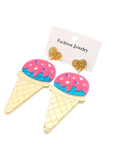 boucles d'oreilles glace