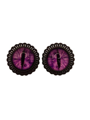 Boucles d'oreilles Halloween œil de chat violet