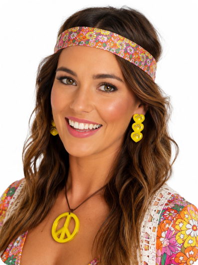 Boucles d'oreilles jaunes cœur