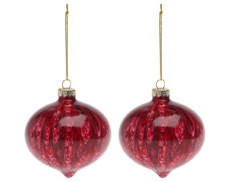 Boules de Noël rouges