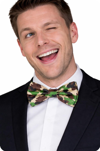Bow tie Army camouflage