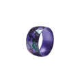 Bracelet violet avec motif en dentelle