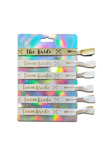 Bracelets team bride + bride to be 6 pieces