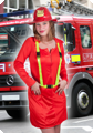 Brandweer dames verkleed pak