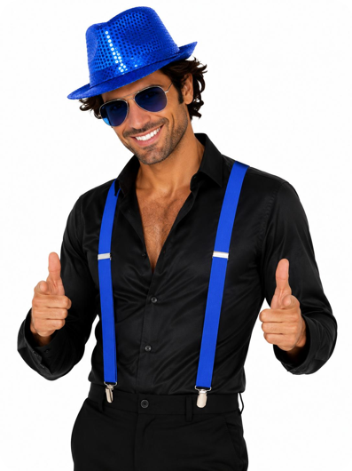 Bretelles bleues classiques