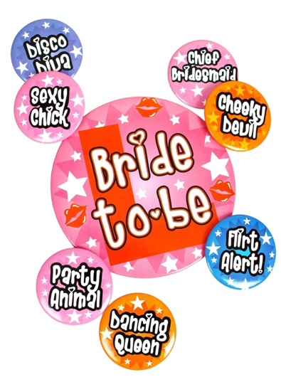 Bride to be Party broches / pins / spelden 