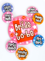 Bride to be Party brooches