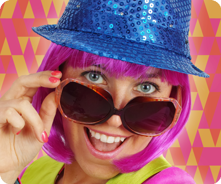 Bril disco laser rood zwart