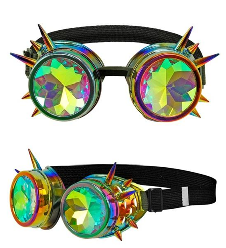 Bril steampunk kaleidoscopisch