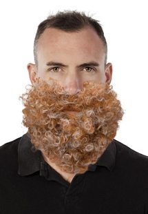 brown grey beard and moustache