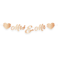 Bruiloft Rosé Goud Letterslinger Just Married