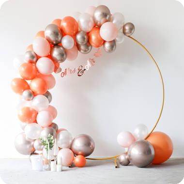 Bruiloft Rosé Goud Letterslinger Just Married