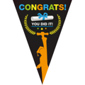 Bunting Congrats 5m 10 flags