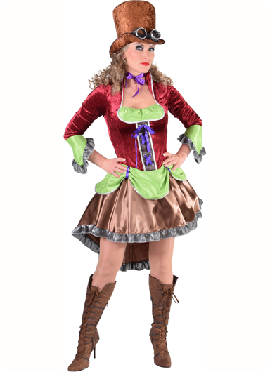 Burlesque steampunk lady