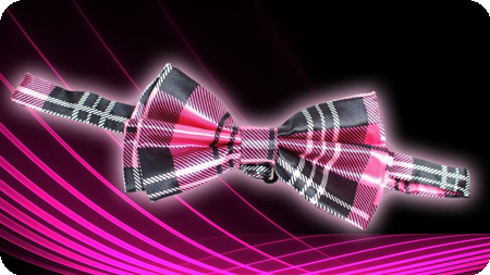 Burlington bow tie in bright pink