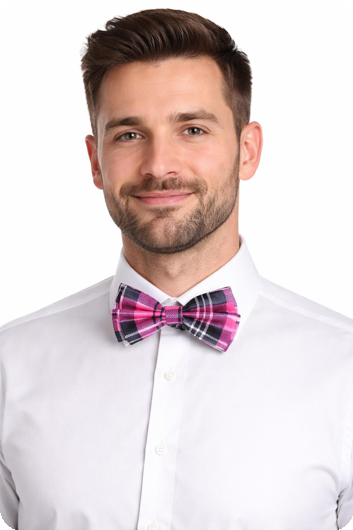 Burlington bow tie in bright pink