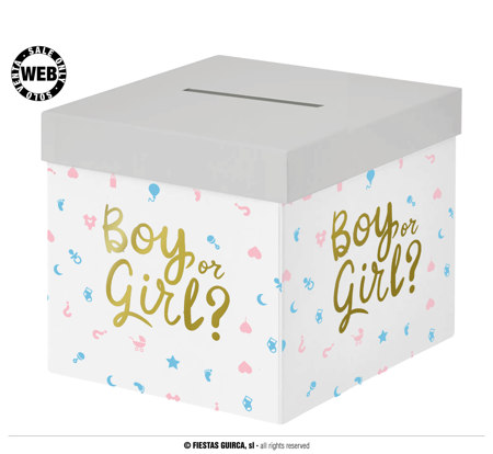 Cadeaudoos gender reveal party