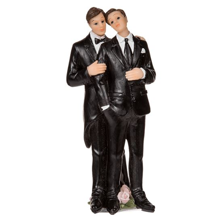 Cake Deco wedding couple men (13cm)