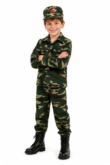 Camouflage Leger Pak - jongens Kostuum