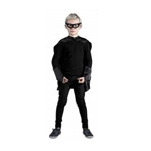 cape en masker zwart superheld