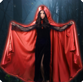 Cape Satin Red