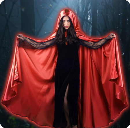 Cape Satin Red