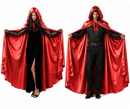 Cape Satin Red
