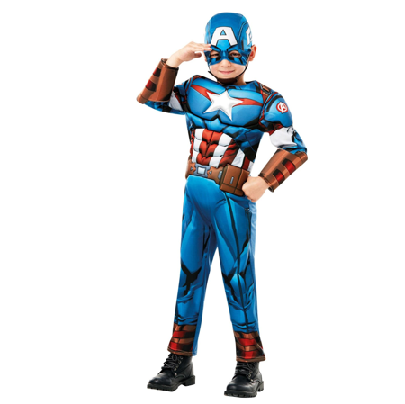 Captain america luxe kostuum met spieren