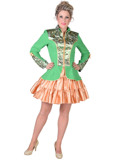 Carnaval Jasje brocaat Suzy groen