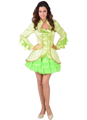 carnavals jasje brocaat luxe groen