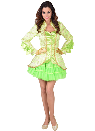 carnavals jasje brocaat luxe groen