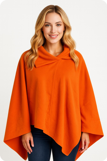 carnavals poncho fleece