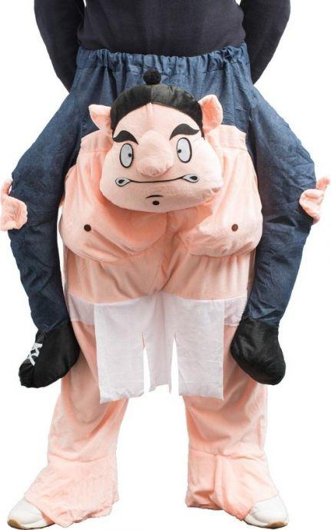 Carry me sumo worstelaar kostuum