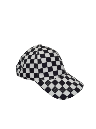 Casquette de course noir et blanc