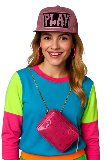 Casquette de pimp rose clair