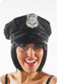 Casquette de police noire