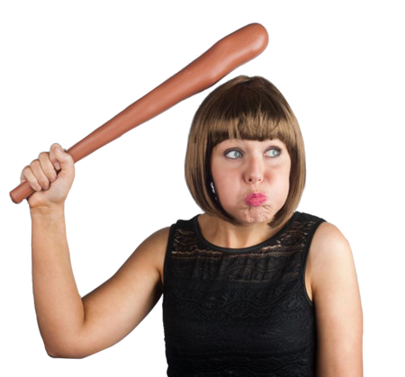 Caveman plastic wooden stick