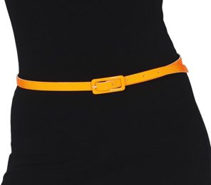 ceinture 110 cm orange fluo