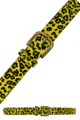 ceinture léopard jaune