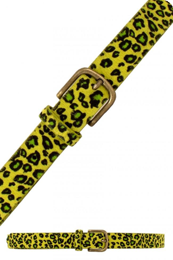 ceinture léopard jaune