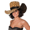 Chapeau de dame léopard