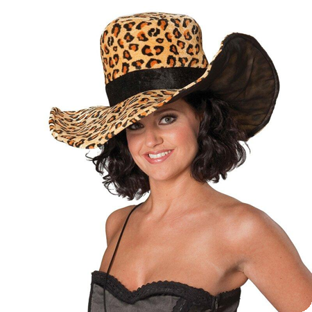 Chapeau de dame léopard