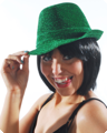 Chapeau de Mafia vert