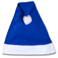 Chapeau de Noël bleu