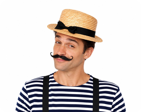 Chapeau de paille vénitien 