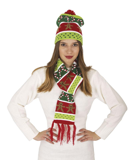 Chapeau et écharpe de Noël Cookie