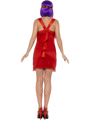 Charleston dress with fringes in rainbow colors