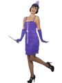 Charleston Flapper dress purple